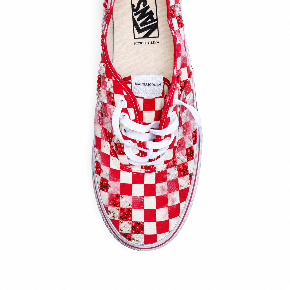 Vans “AUTENTICHE” Vissute Checkerboard Rosse by MATTIASGOLLIN