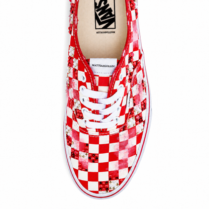 Vans “AUTENTICHE” Vissute Checkerboard Rosse by MATTIASGOLLIN