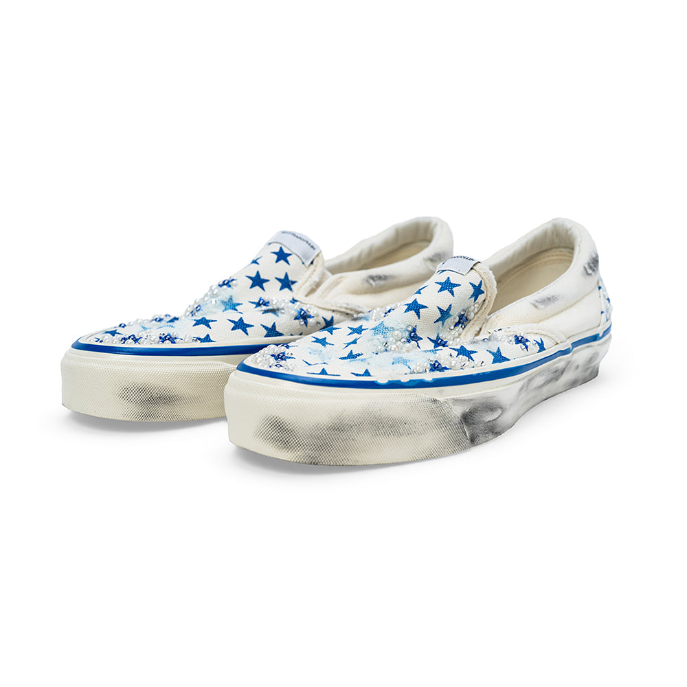 Vans Slip-On "STELLA Blue Star" by MATTIAS GOLLIN