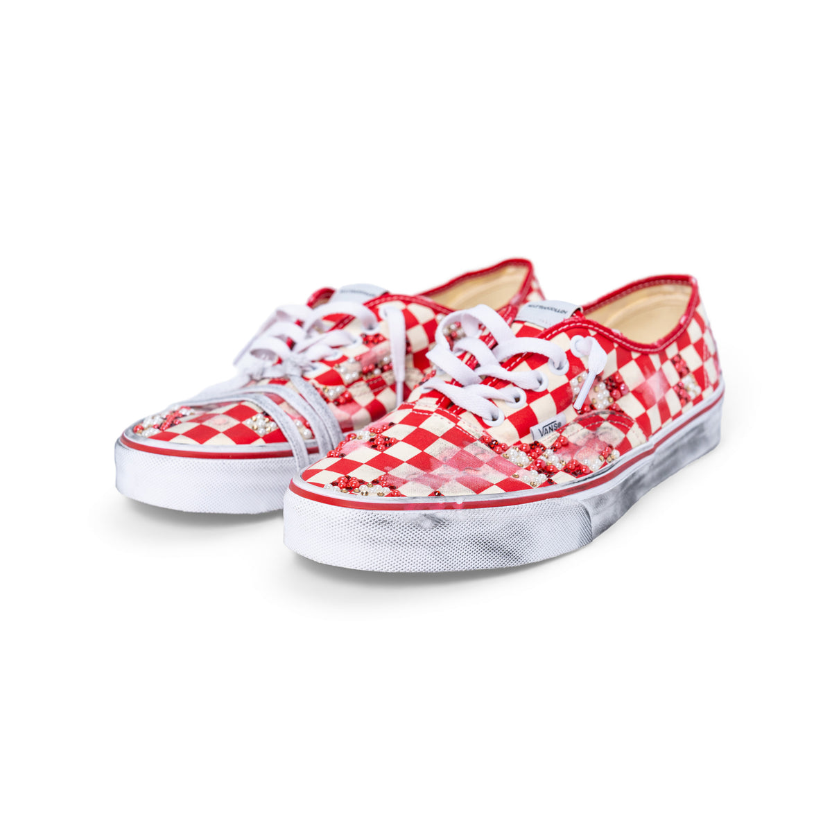 Vans “AUTENTICHE” Vissute Checkerboard Rosse by MATTIASGOLLIN
