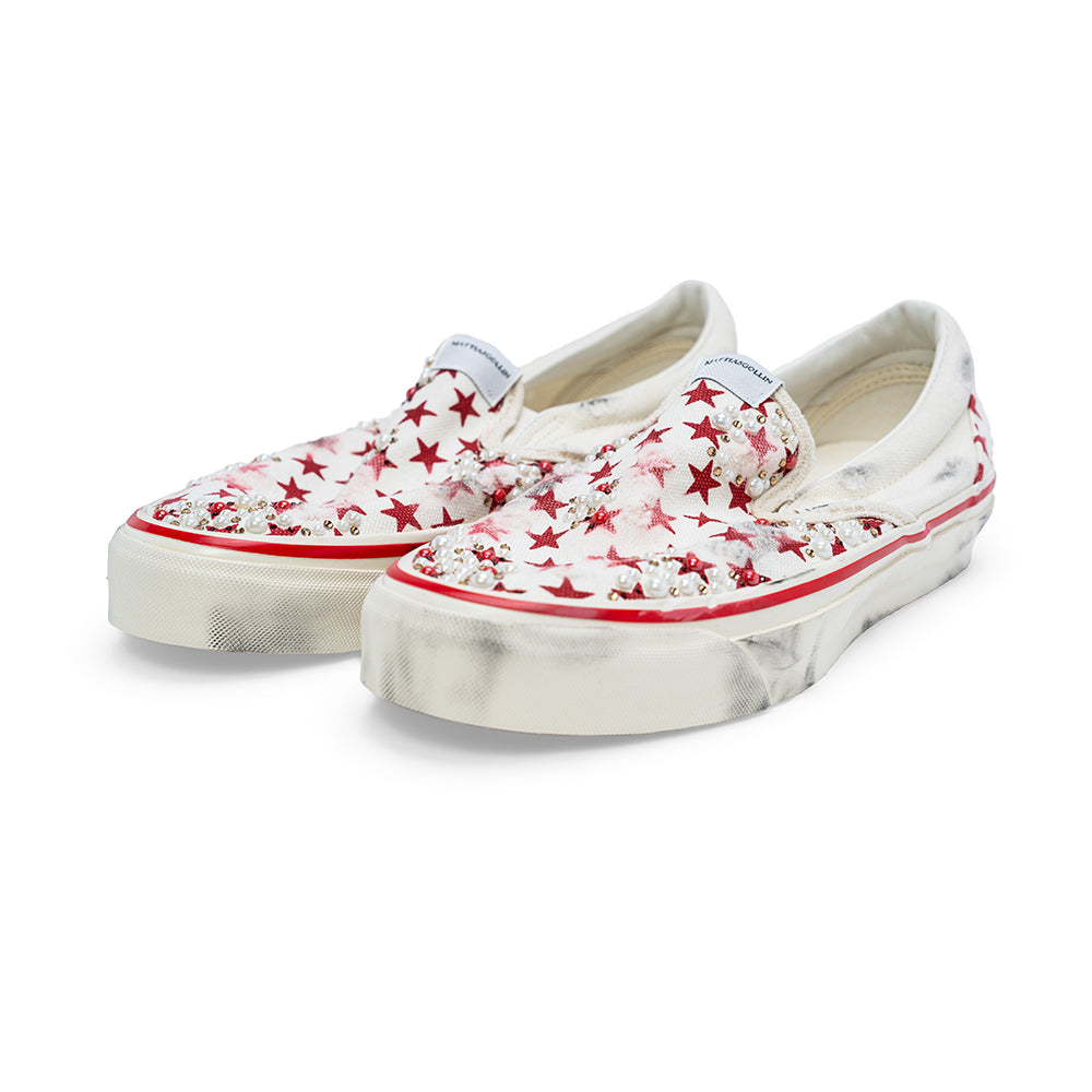 Vans Slip-On "STELLA Red Star" by MATTIAS GOLLIN