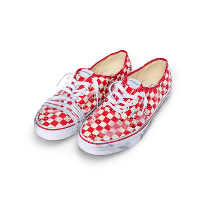 Vans “AUTENTICHE” Vissute Checkerboard Rosse by MATTIASGOLLIN
