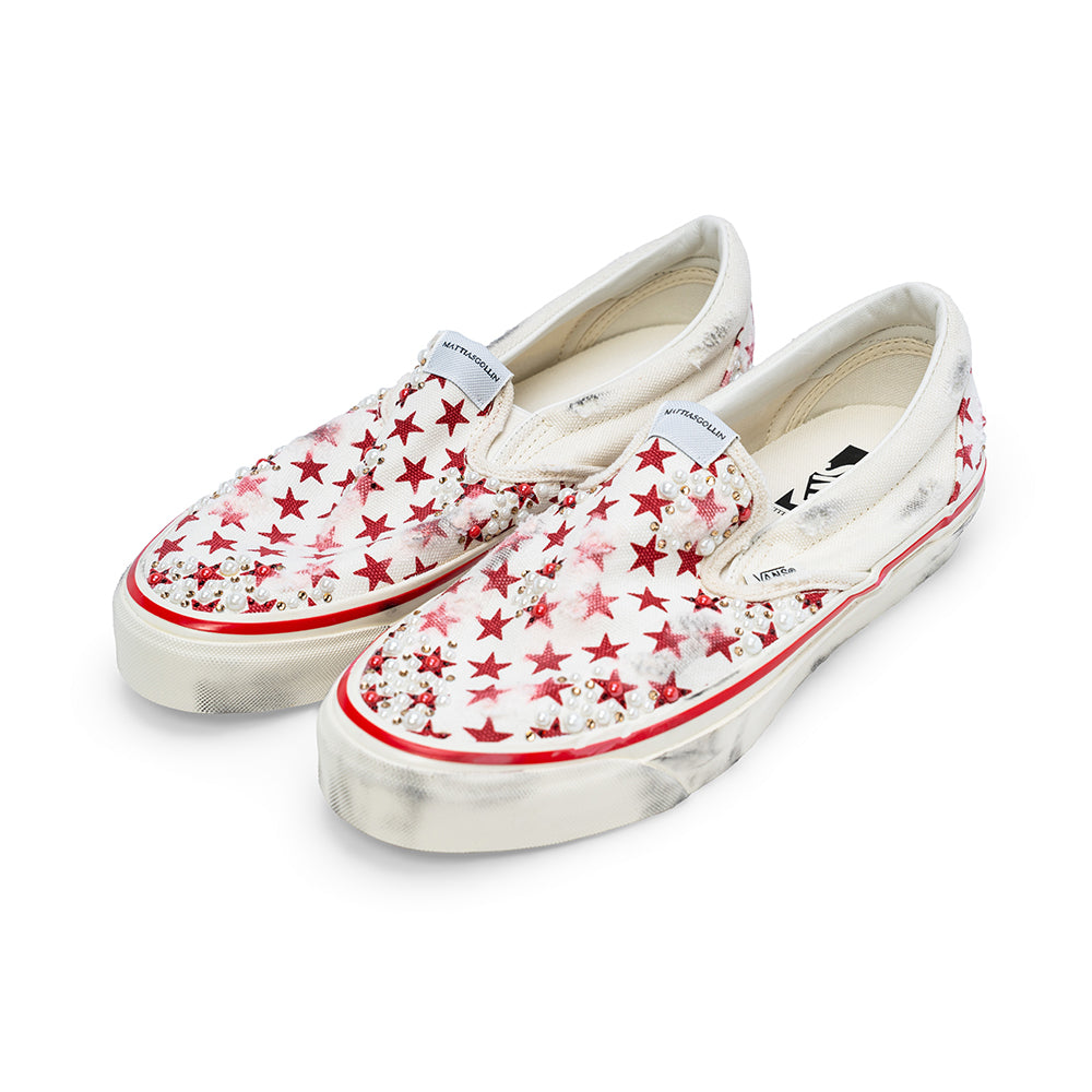 Vans Slip-On "STELLA Red Star" by MATTIAS GOLLIN