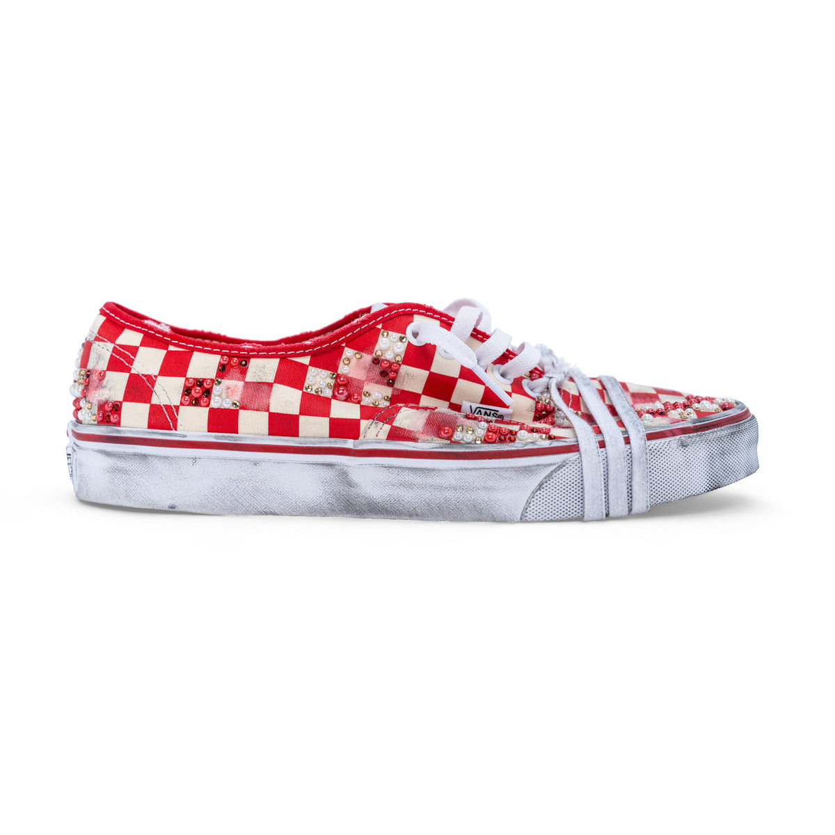 Vans “AUTENTICHE” Vissute Checkerboard Rosse by MATTIASGOLLIN