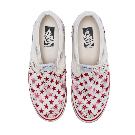 Vans Slip-On "STELLA Red Star" by MATTIAS GOLLIN
