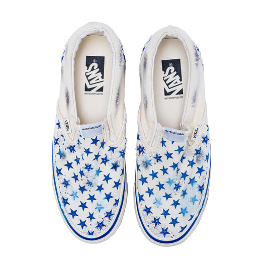 Vans Slip-On "STELLA Blue Star" by MATTIAS GOLLIN