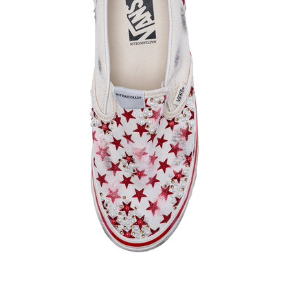 Vans Slip-On "STELLA Red Star" by MATTIAS GOLLIN